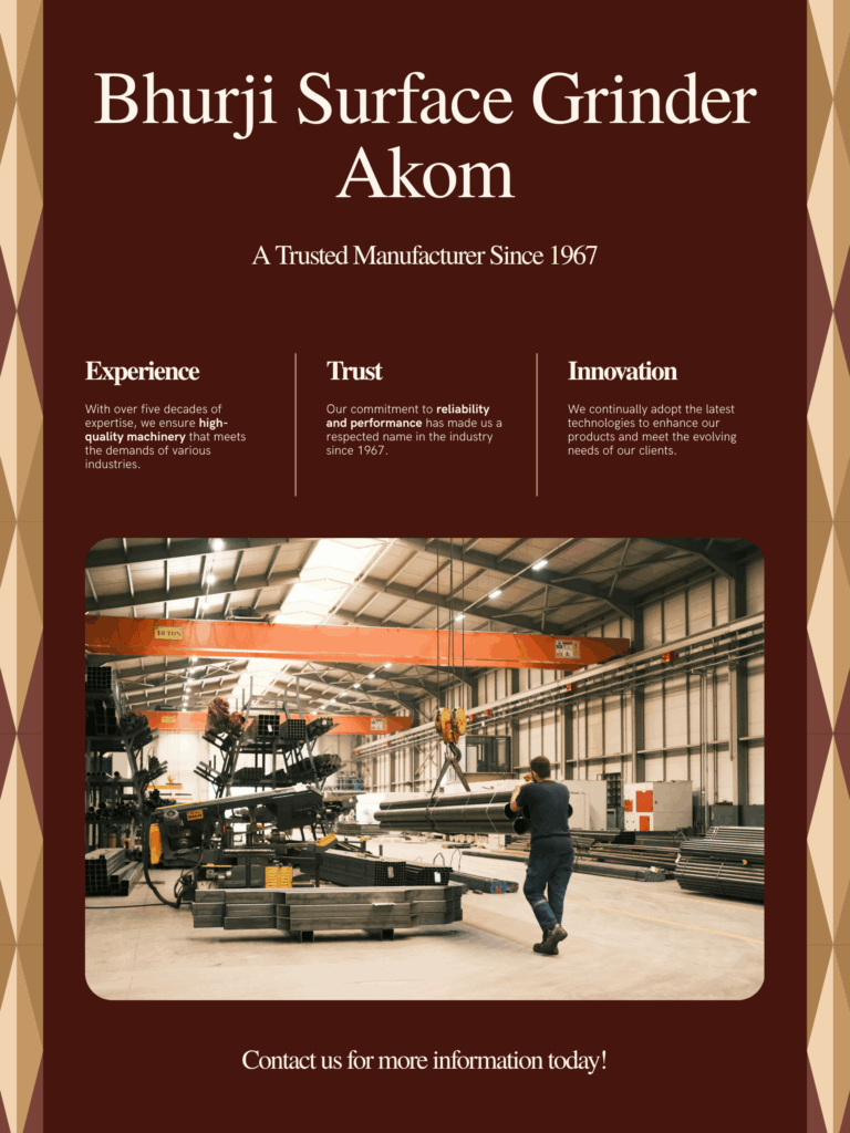 Bhurji Surface Grinder Akom – A Trusted Manufacturer Since 1967